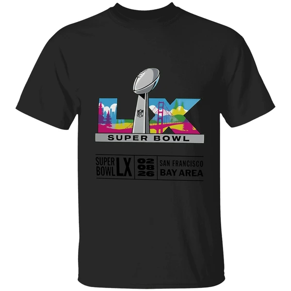 Super Bowl Lix San Francisco Bay Area 2026 Logo Shirt - Image 7