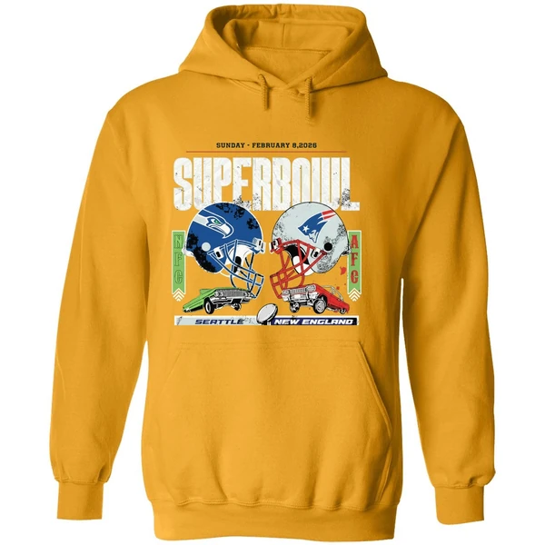 Super Bowl Lx Seahawks Vs Patriots February 8th 2026 Levis Stadium Santa Clara Hoodie