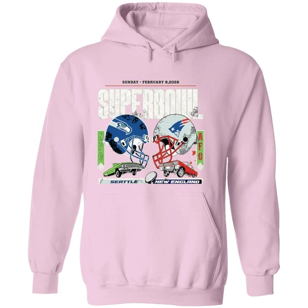 Super Bowl Lx Seahawks Vs Patriots February 8th 2026 Levis Stadium Santa Clara Hoodie - Image 5