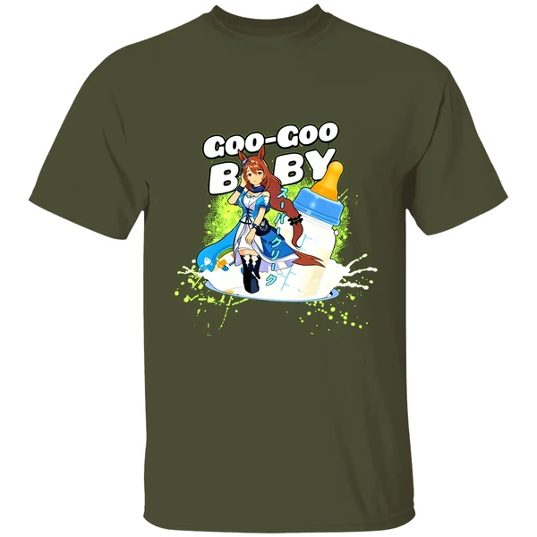 Super Creek Uma Musume Pretty Derby Goo Goo Baby Milk Bottle Shirt - Image 3