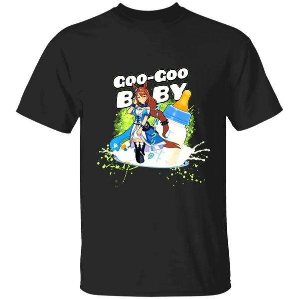 Super Creek Uma Musume Pretty Derby Goo Goo Baby Milk Bottle Shirt - Image 9