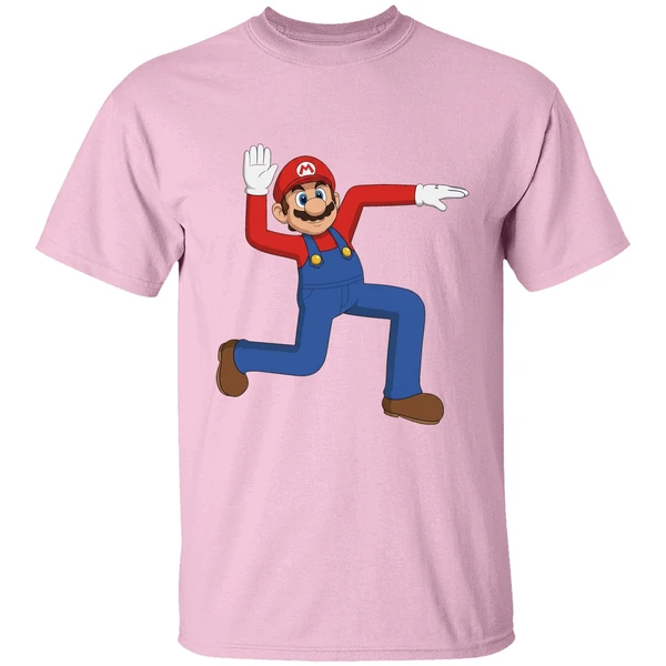 super mario swastika nazi shirt lightpink