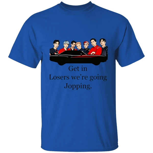 superm get in loser were going jopping shirt royalblue