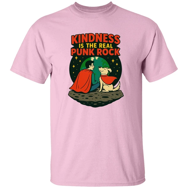 Superman And Krypto Kindness Is The Real Punk Rock Cartoon Shirt Superman And Krypto Kindness Is The Real Punk Rock Cartoon Shirt