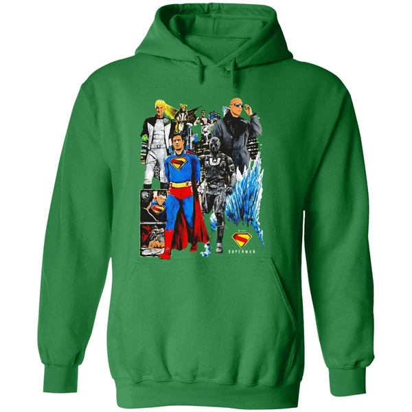 Superman Characters Movie Hoodie - Image 2
