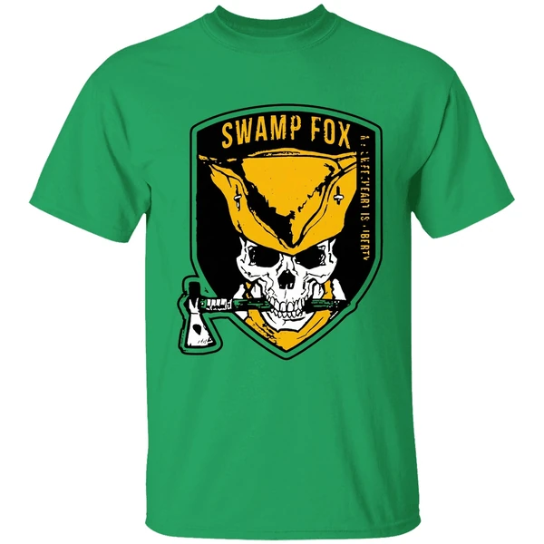 Swamp Fox Patch My Sweetheart Is Liberty Skull Shirt - Image 2