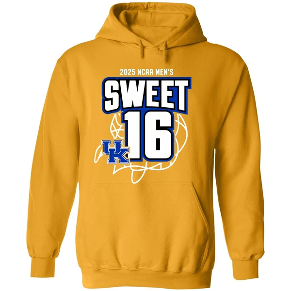 Sweet 16 Kentucky Wildcats Mens Basketball 2025 Ncaa Tournament March Madness Hoodie