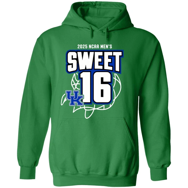 Sweet 16 Kentucky Wildcats Mens Basketball 2025 Ncaa Tournament March Madness Hoodie - Image 2