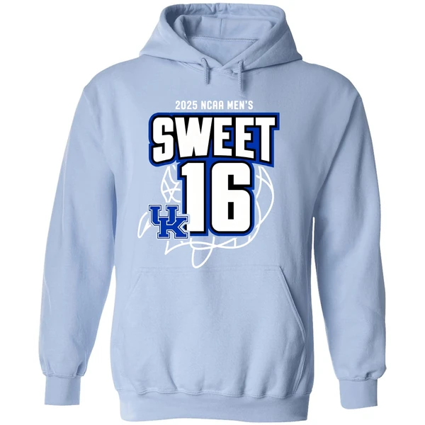Sweet 16 Kentucky Wildcats Mens Basketball 2025 Ncaa Tournament March Madness Hoodie - Image 4