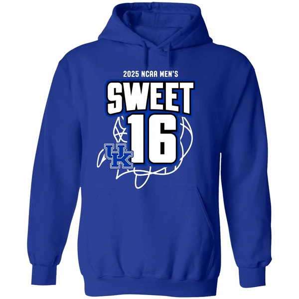 Sweet 16 Kentucky Wildcats Mens Basketball 2025 Ncaa Tournament March Madness Hoodie - Image 7