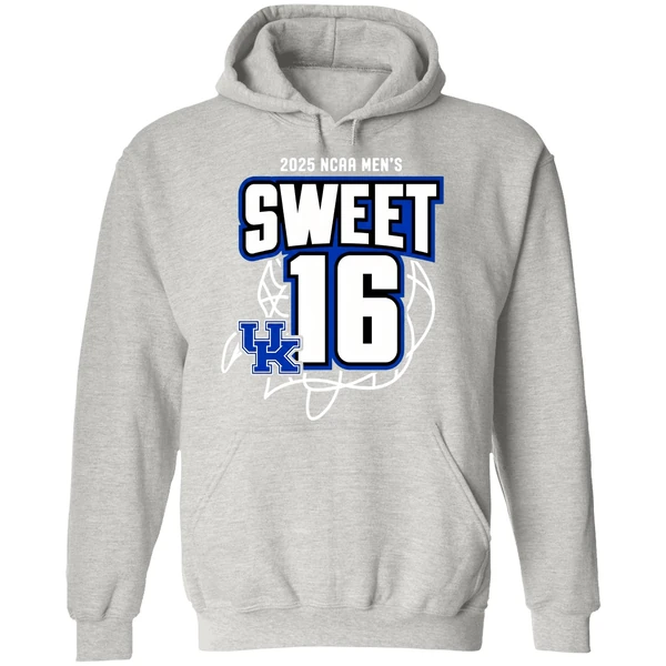 Sweet 16 Kentucky Wildcats Mens Basketball 2025 Ncaa Tournament March Madness Hoodie - Image 9