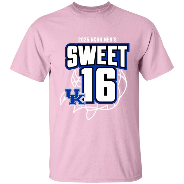 Sweet 16 Kentucky Wildcats Mens Basketball 2025 Ncaa Tournament March Madness Shirt - Image 2