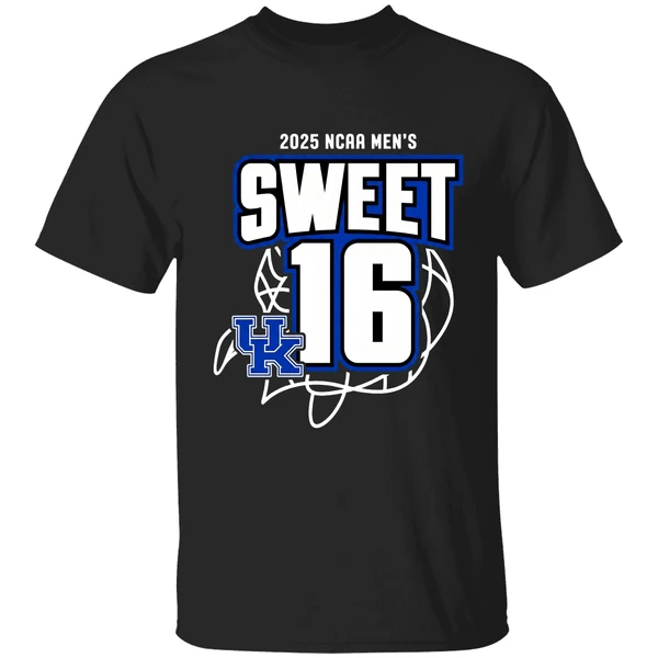 Sweet 16 Kentucky Wildcats Mens Basketball 2025 Ncaa Tournament March Madness Shirt - Image 7