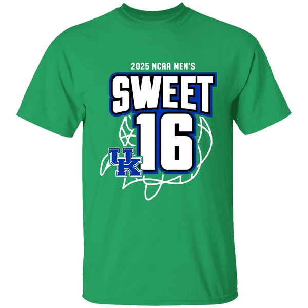 Sweet 16 Kentucky Wildcats Mens Basketball 2025 Ncaa Tournament March Madness Shirt - Image 8