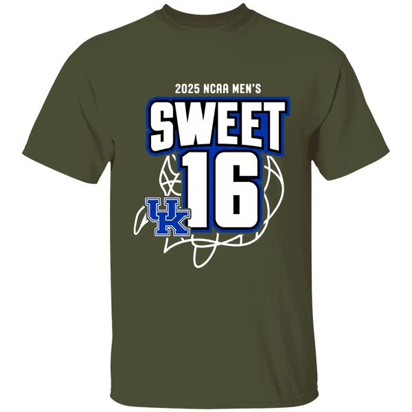 Sweet 16 Kentucky Wildcats Mens Basketball 2025 Ncaa Tournament March Madness Shirt - Image 9