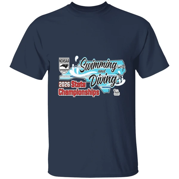 swimming and diving nchsaa 2026 state championships shirt navy
