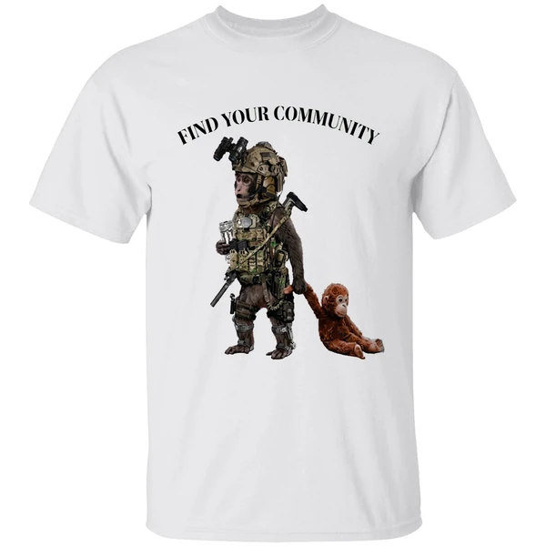 Tactical Punch The Monkey Find Your Community Shirt