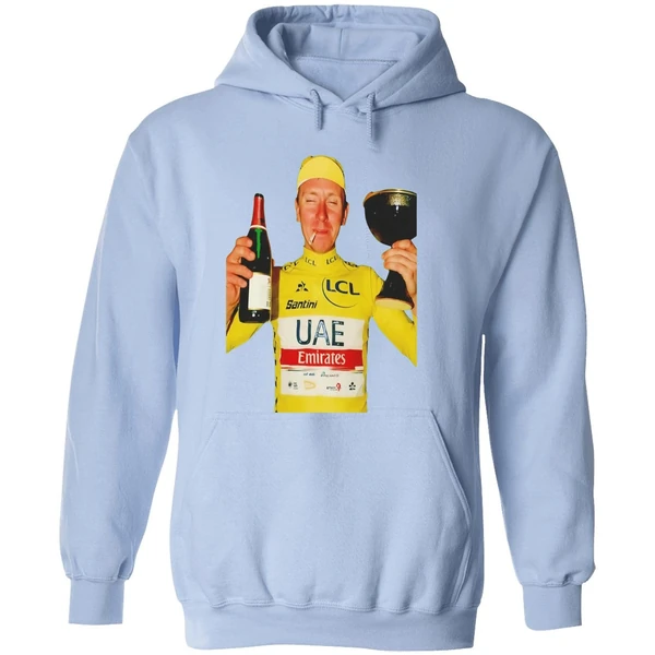 Tadej Pogacar 2025 Champion Smoking And Drink Beer Hoodie - Image 4