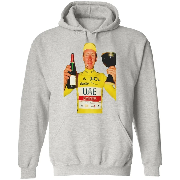 Tadej Pogacar 2025 Champion Smoking And Drink Beer Hoodie - Image 9
