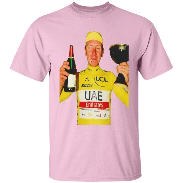 Tadej Pogacar 2025 Champion Smoking And Drink Beer Shirt - Image 3