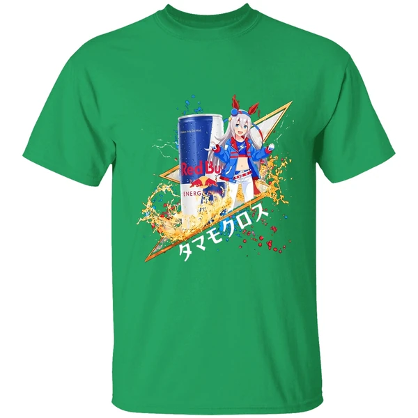 Tamamo Cross Uma Musume Red Bull Energy Drink Mashup Shirt - Image 2