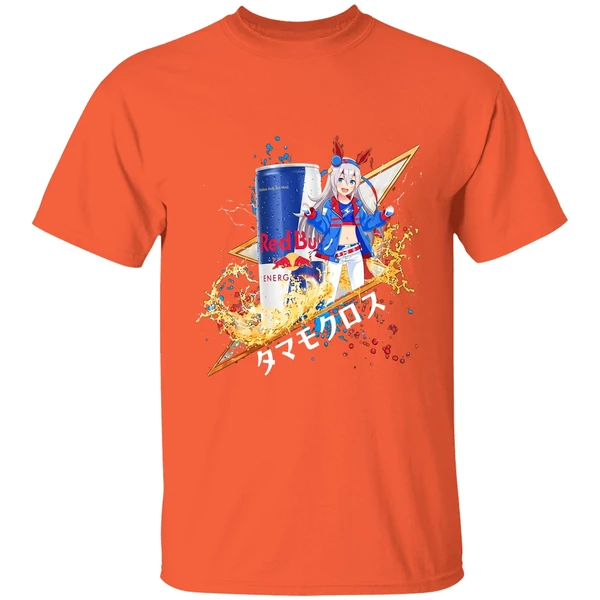Tamamo Cross Uma Musume Red Bull Energy Drink Mashup Shirt - Image 6