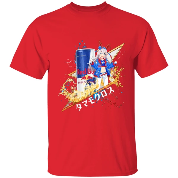 Tamamo Cross Uma Musume Red Bull Energy Drink Mashup Shirt - Image 7