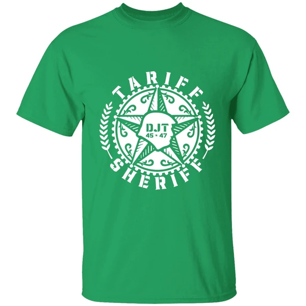 Tariff Sheriff Badge Donald Trump 45 47 Shirt - Image 2