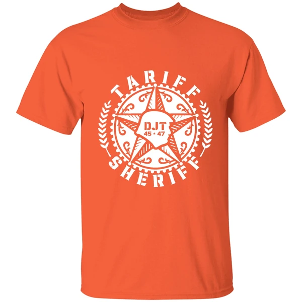 Tariff Sheriff Badge Donald Trump 45 47 Shirt - Image 6