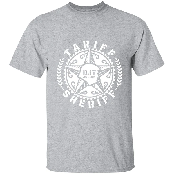 Tariff Sheriff Badge Donald Trump 45 47 Shirt - Image 9