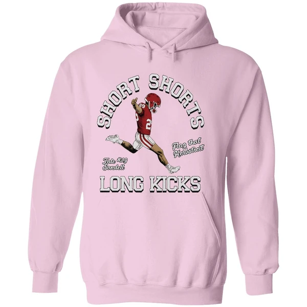Tate Sandell Oklahoma Sooners Short Shorts Flag That Herbstreit Long Kicks Hoodie - Image 5
