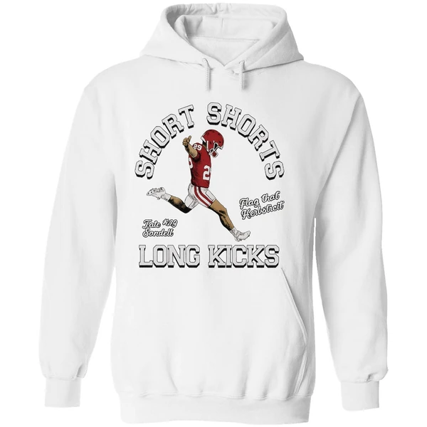 Tate Sandell Oklahoma Sooners Short Shorts Flag That Herbstreit Long Kicks Hoodie - Image 8