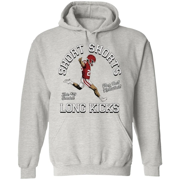Tate Sandell Oklahoma Sooners Short Shorts Flag That Herbstreit Long Kicks Hoodie - Image 9