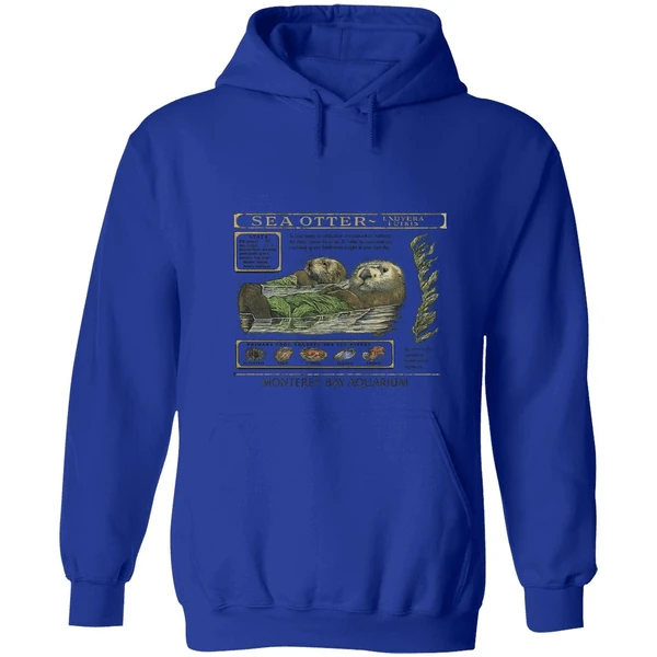 Taylor Sea Otter Enhydra Lutris Monterey Bay Aquarium Hoodie - Image 3