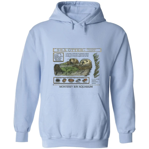 Taylor Sea Otter Enhydra Lutris Monterey Bay Aquarium Hoodie