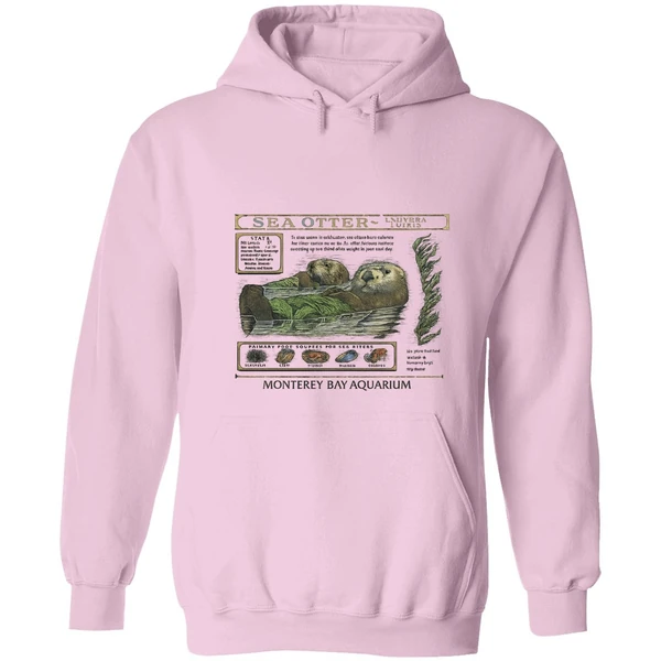 Taylor Sea Otter Enhydra Lutris Monterey Bay Aquarium Hoodie - Image 4