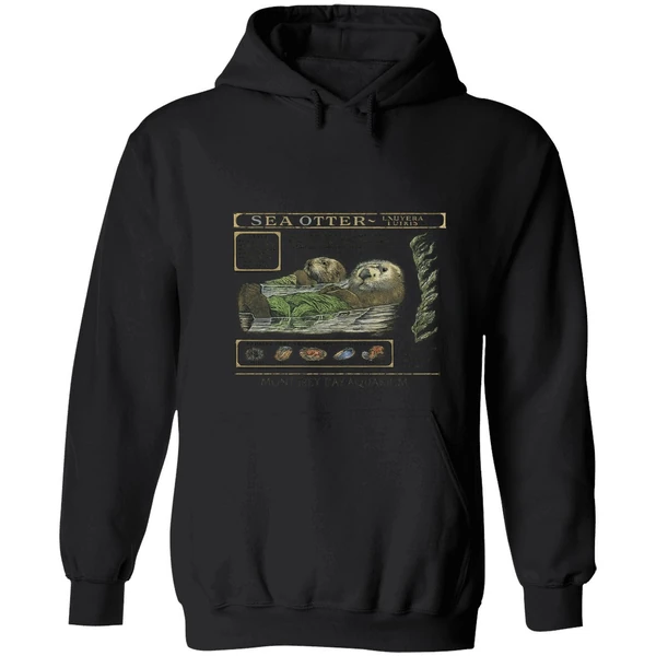 Taylor Sea Otter Enhydra Lutris Monterey Bay Aquarium Hoodie - Image 8