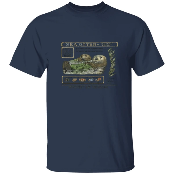 Taylor Sea Otter Enhydra Lutris Monterey Bay Aquarium Shirt - Image 4