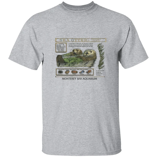 Taylor Sea Otter Enhydra Lutris Monterey Bay Aquarium Shirt - Image 8