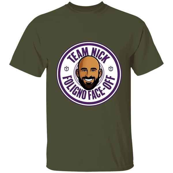 team nick foligno faceoff shirt militarygreen