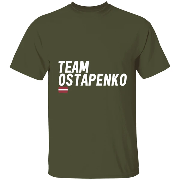 team ostapenko shirt militarygreen