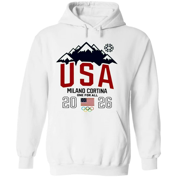 Team Usa 2026 Olympic Milano Cortina One For All Hoodie - Image 8