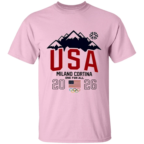 Team Usa 2026 Olympic Milano Cortina One For All Shirt - Image 2