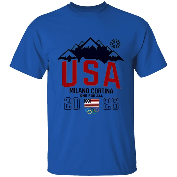 Team Usa 2026 Olympic Milano Cortina One For All Shirt - Image 5