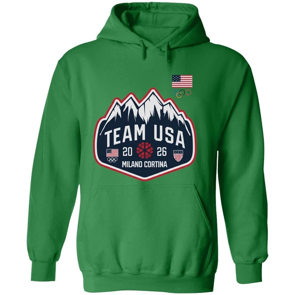 Team Usa Milano Cortina 2026 Logo Hoodie - Image 2
