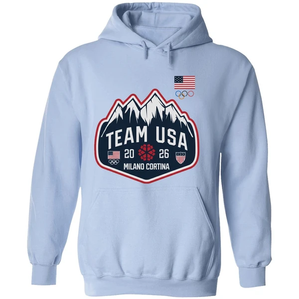 Team Usa Milano Cortina 2026 Logo Hoodie - Image 4