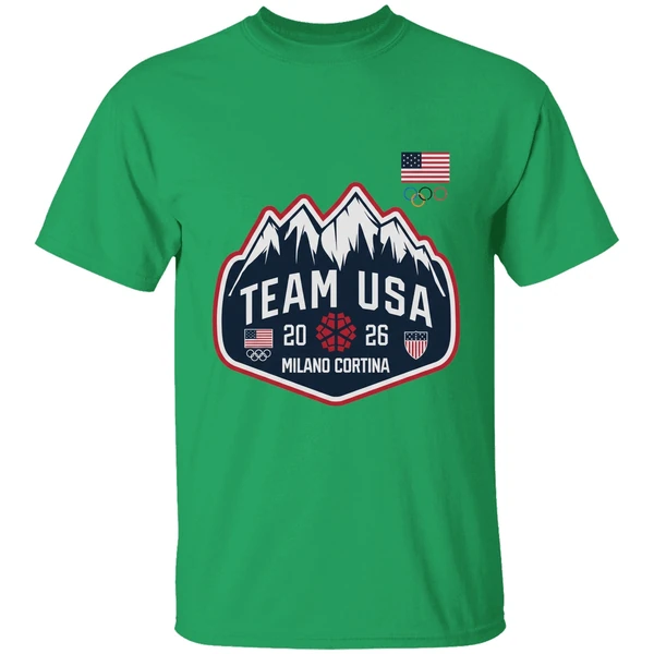 Team Usa Milano Cortina 2026 Logo Shirt - Image 2