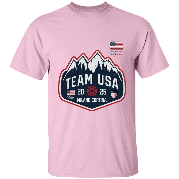 Team Usa Milano Cortina 2026 Logo Shirt - Image 3