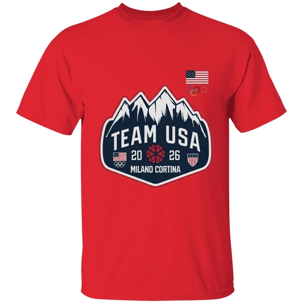 Team Usa Milano Cortina 2026 Logo Shirt - Image 7