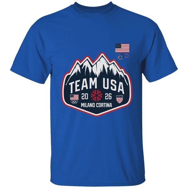 Team Usa Milano Cortina 2026 Logo Shirt - Image 8